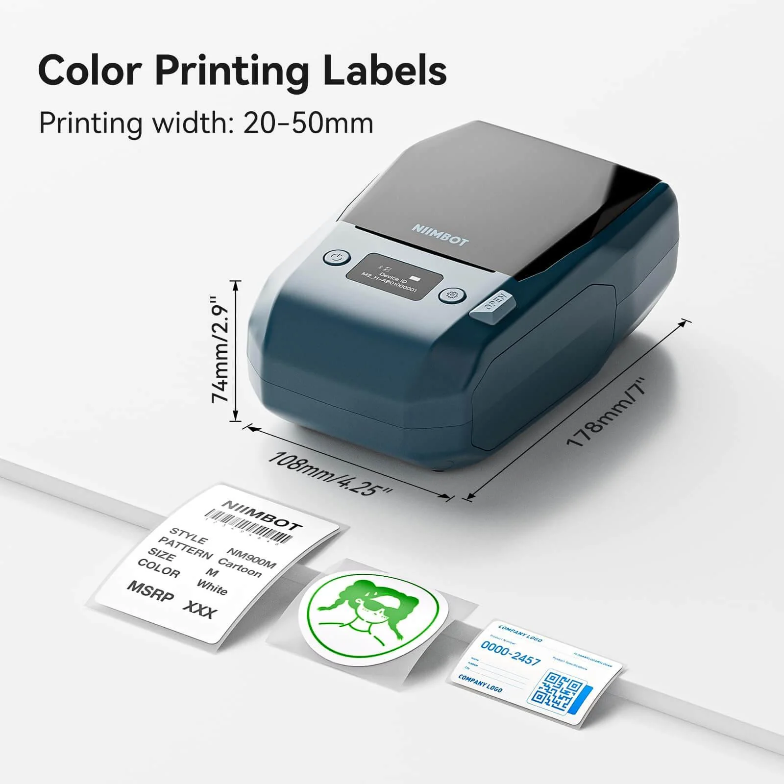 NIIMBOT M2 Thermal Transfer Label Maker, Smart Color Printing with Phones & PC for Office, Lab, Vial Bottle - Image 10