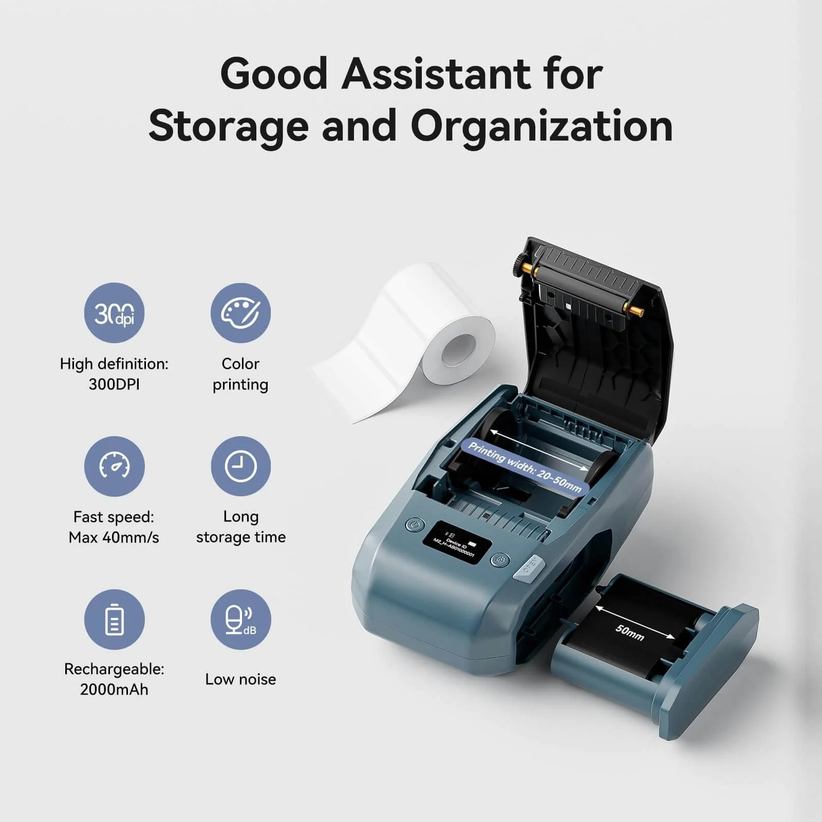 NIIMBOT M2 Thermal Transfer Label Maker, Smart Color Printing with Phones & PC for Office, Lab, Vial Bottle - Image 12