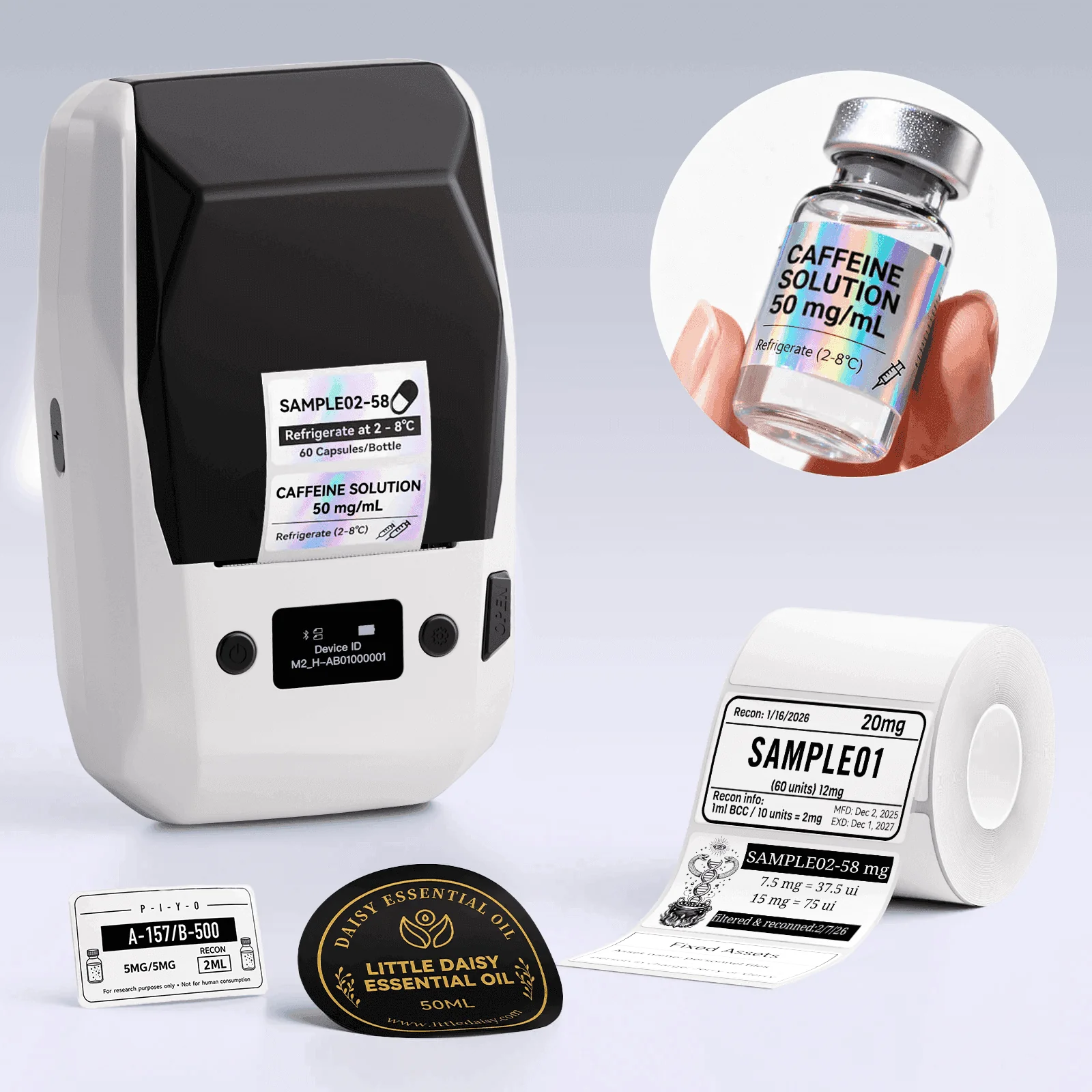 NIIMBOT M2 Thermal Transfer Label Maker, Smart Color Printing with Phones & PC for Office, Lab, Vial Bottle - Image 29