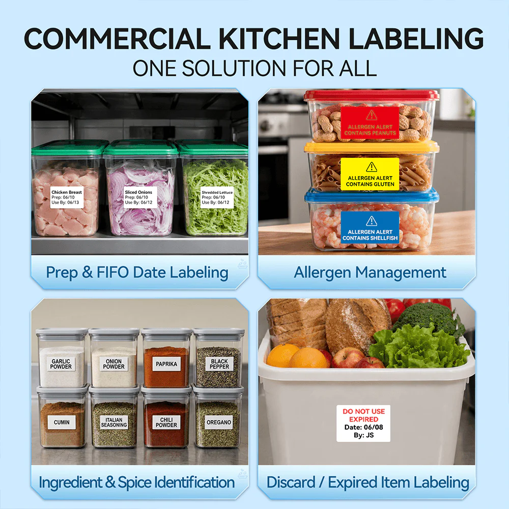 NIIMBOT M2 2-Inch Kitchen Label Maker for Food Prep, Storage & Kitchen Management - Image 4