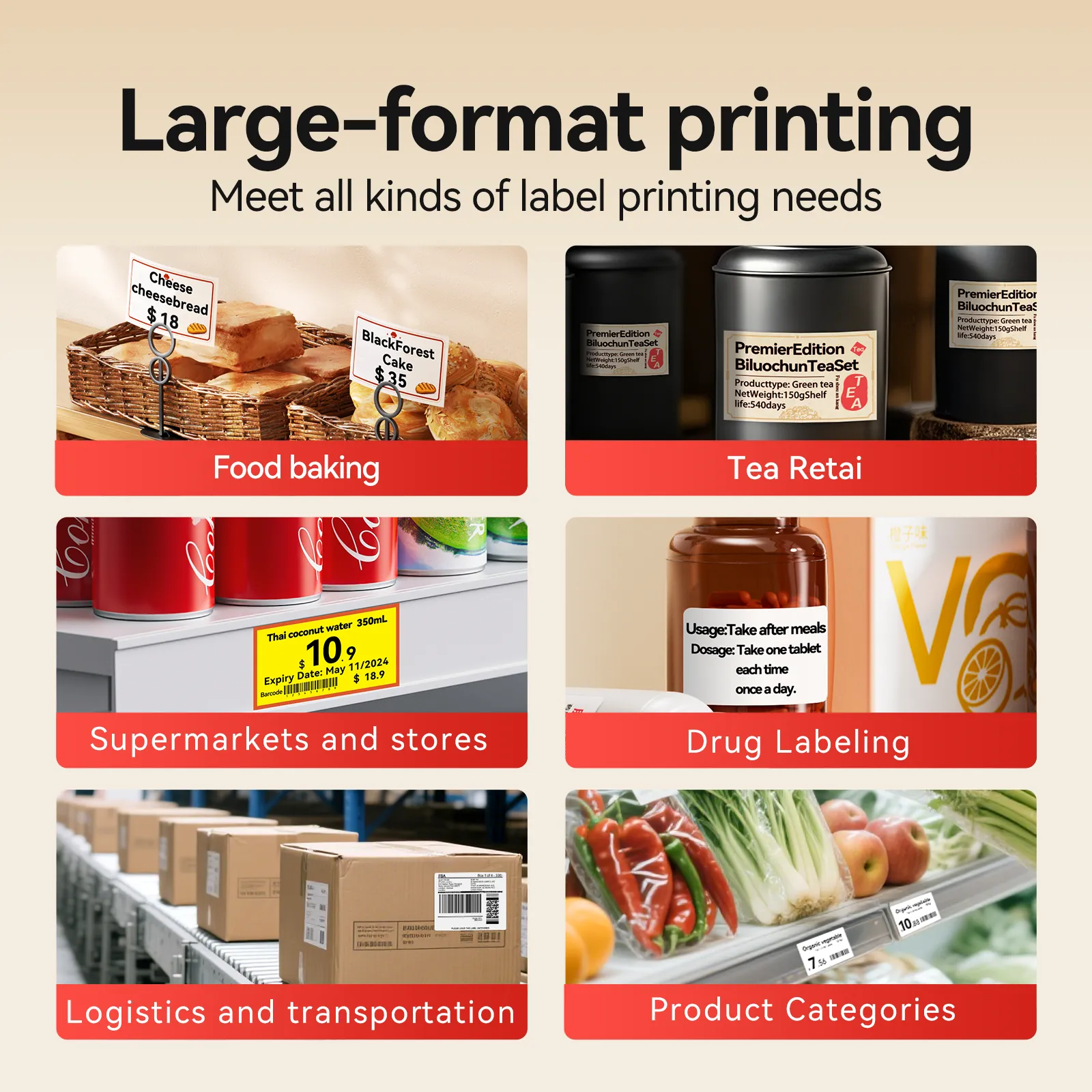 NIIMBOT B4 Inkless Thermal Label Maker for Supermarket/Retail - Image 4
