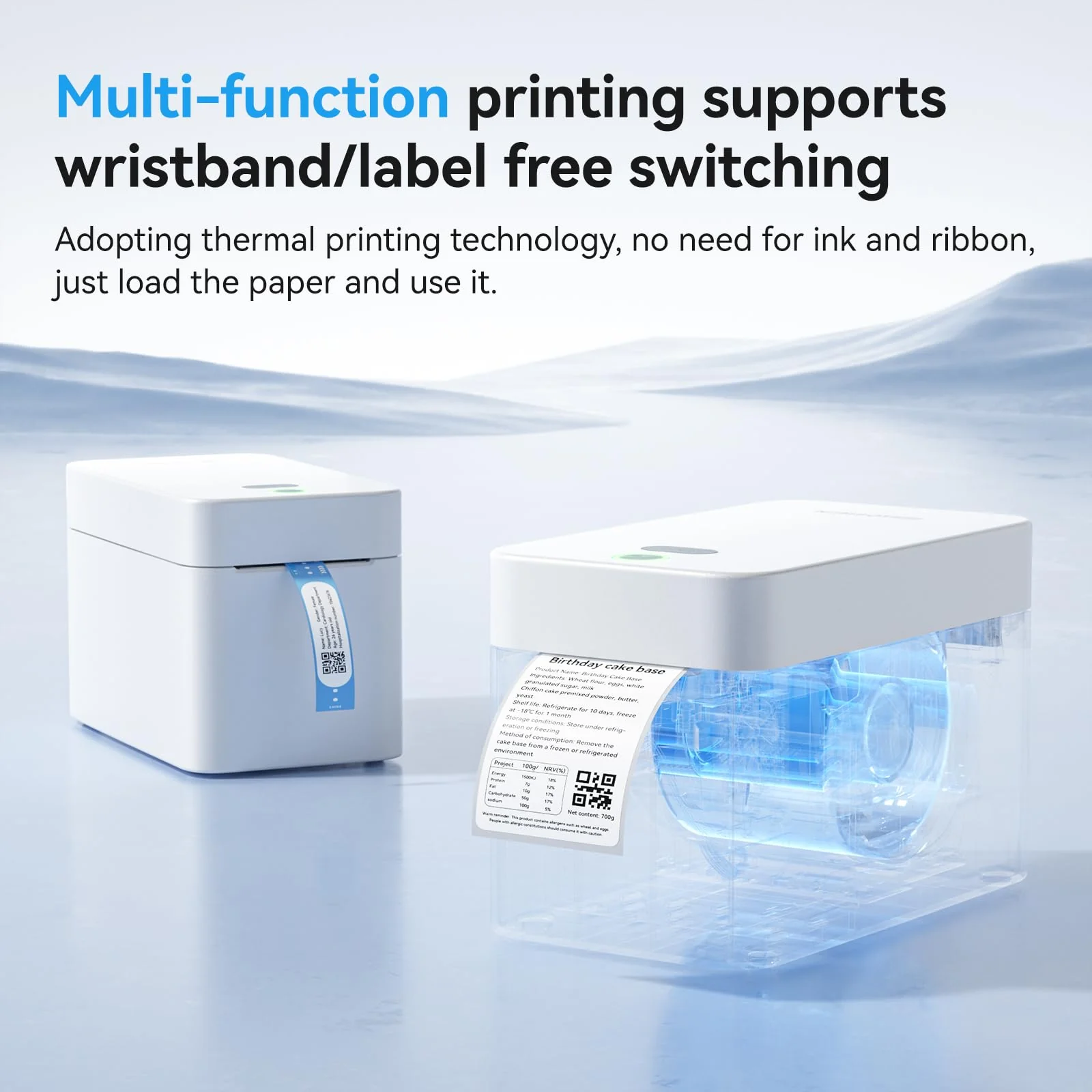 NIIMBOT K2 Desktop Thermal Label Printers 2 Inches Inkless Label Machine for iOS, Android, Laptop, Wireless Printer for Small Business - Image 2
