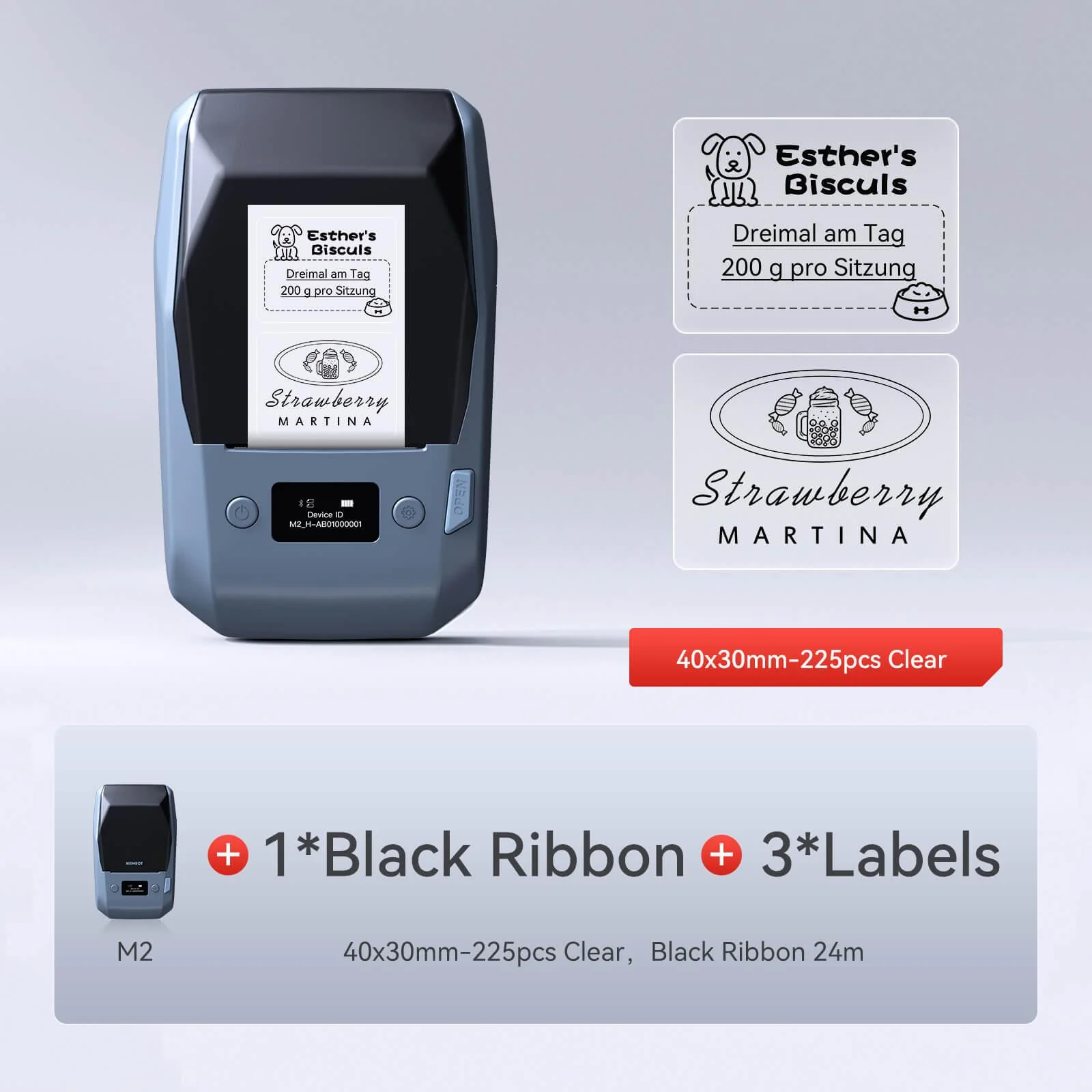 NIIMBOT M2 Vial Label Printer, Smart Color Printing with Phones & PC for Various Home Vial Bottles - Image 16