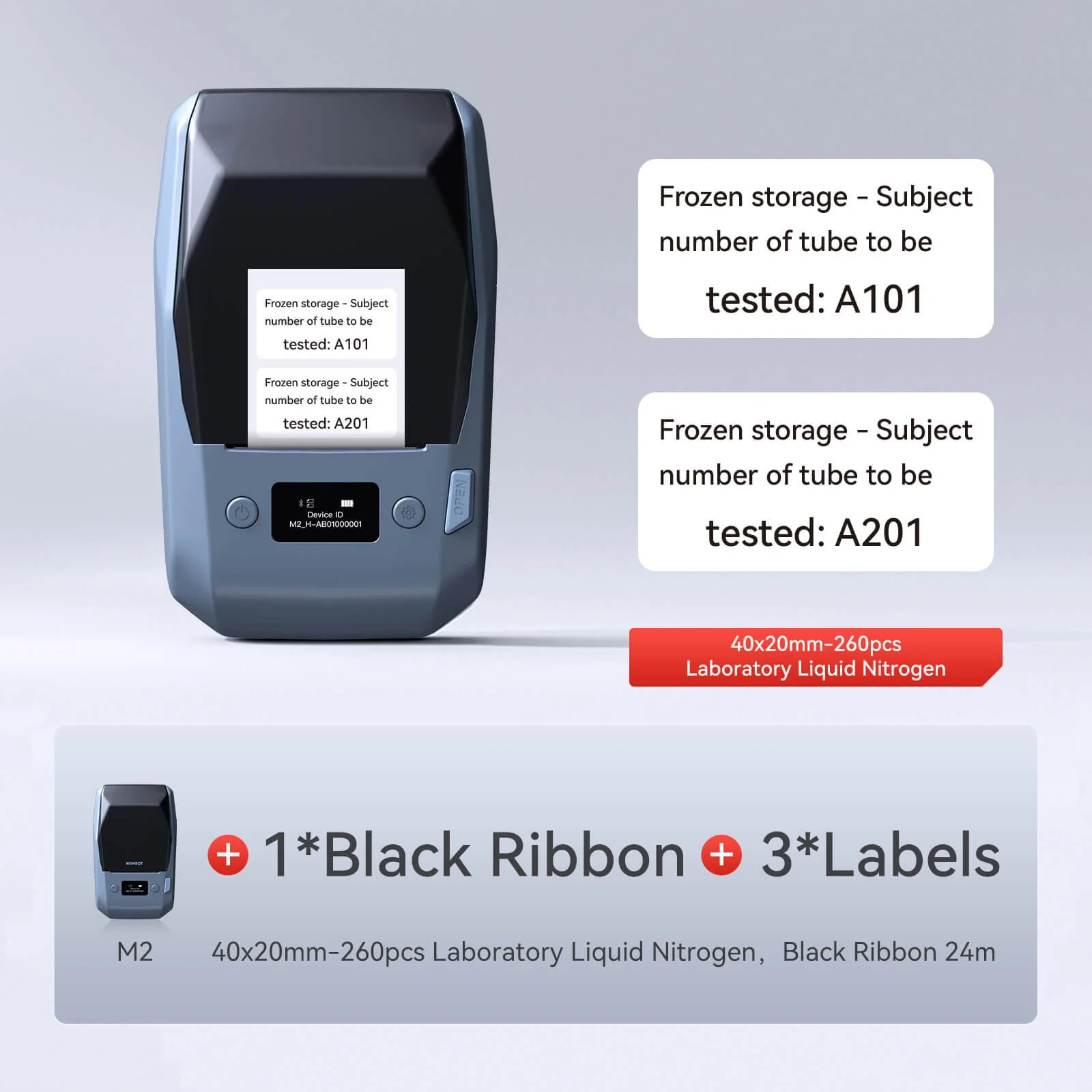 NIIMBOT M2 Thermal Transfer Label Maker, Smart Color Printing with Phones & PC for Office, Lab, Vial Bottle - Image 42