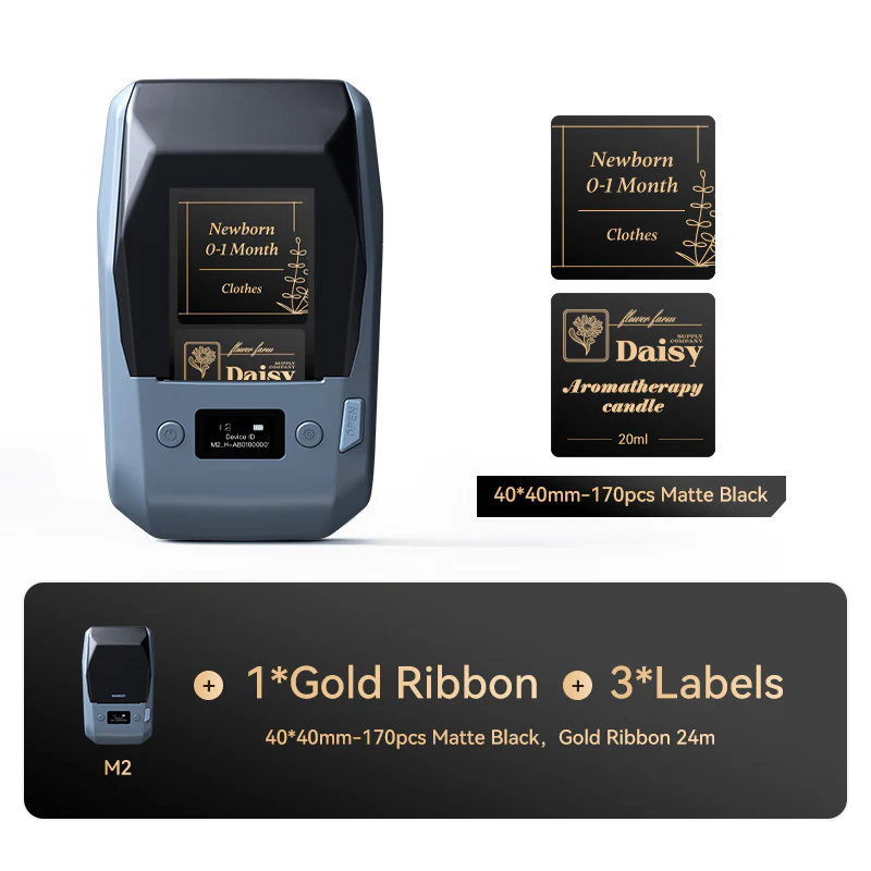 NIIMBOT M2 Thermal Transfer Label Maker, Smart Color Printing with Phones & PC for Office, Lab, Vial Bottle - Image 24