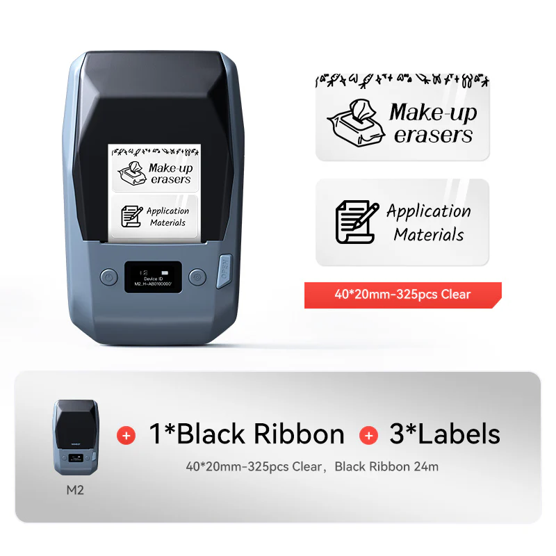 NIIMBOT M2 Thermal Transfer Label Maker, Smart Color Printing with Phones & PC for Office, Lab, Vial Bottle - Image 25