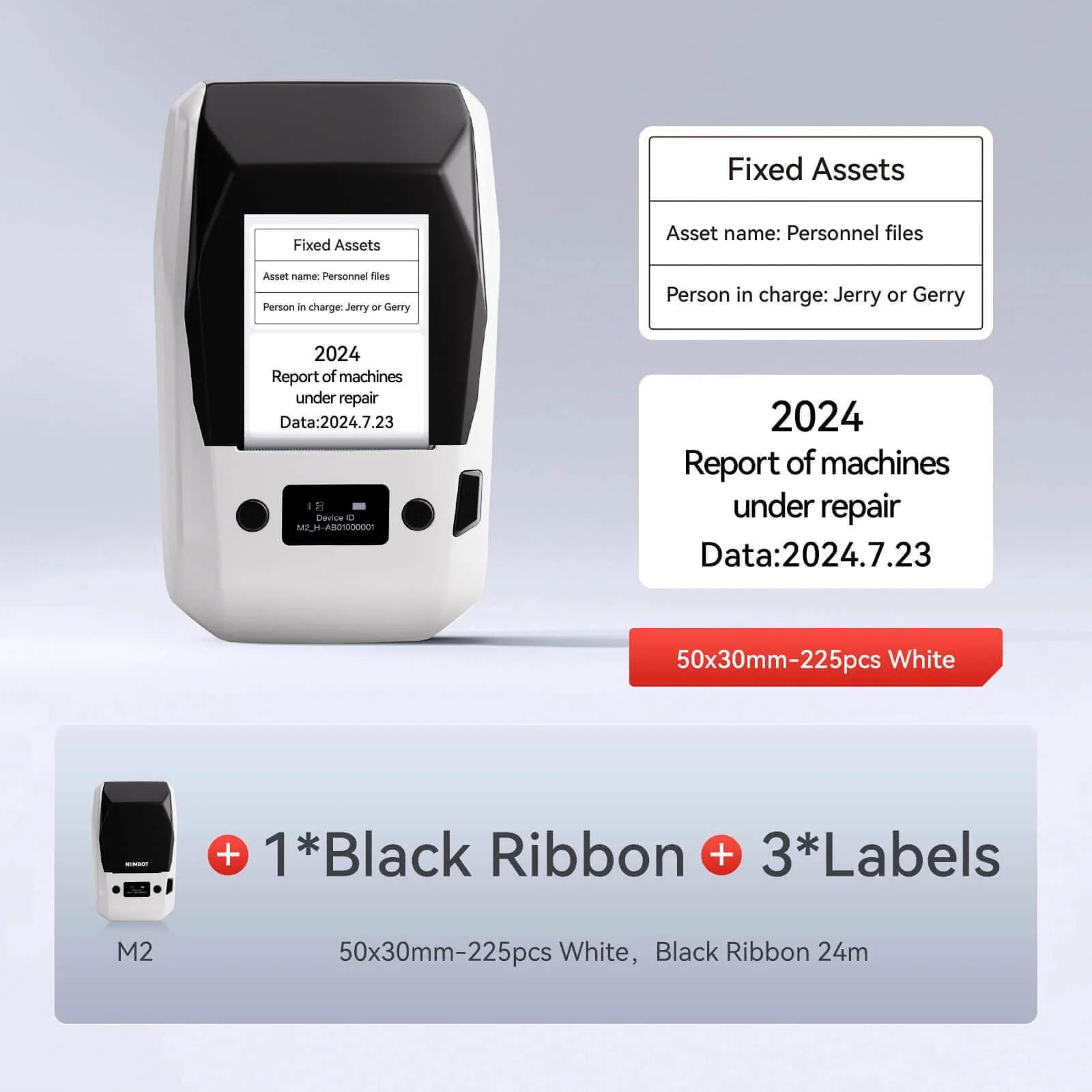 NIIMBOT M2 Thermal Transfer Label Maker, Smart Color Printing with Phones & PC for Office, Lab, Vial Bottle - Image 33
