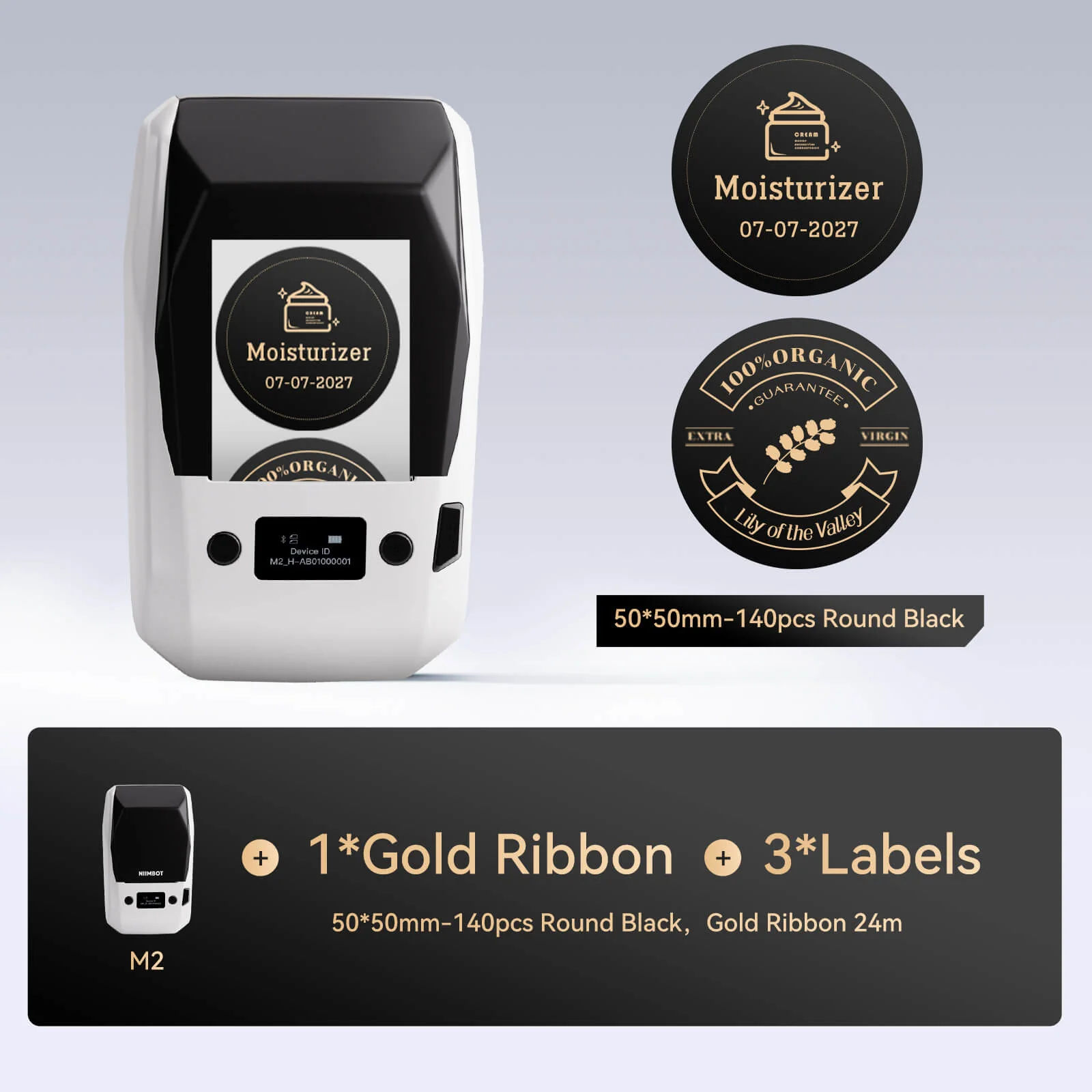 NIIMBOT M2 Thermal Transfer Label Maker, Smart Color Printing with Phones & PC for Office, Lab, Vial Bottle - Image 35