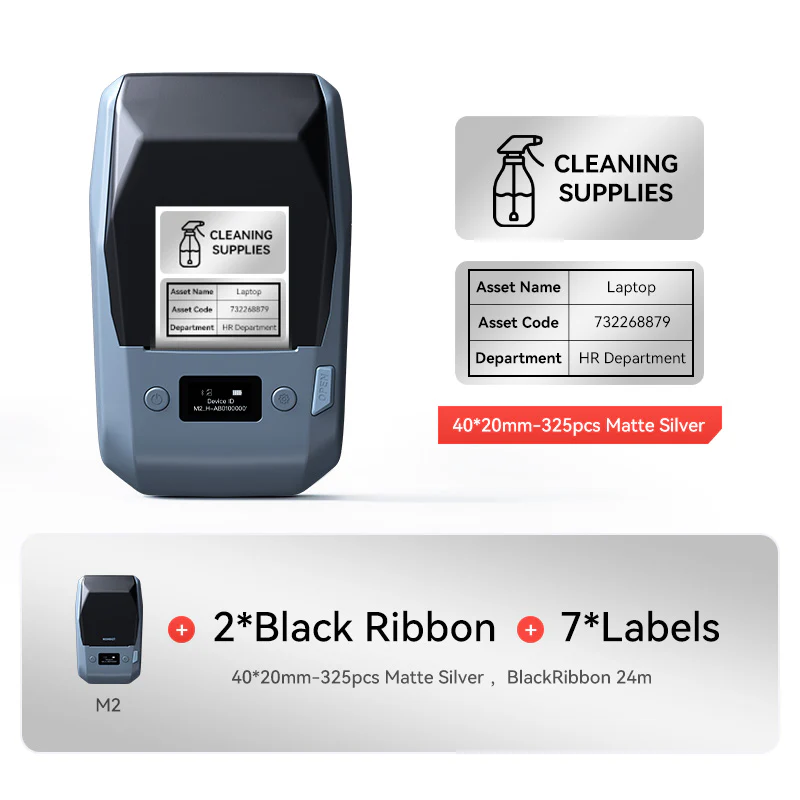 NIIMBOT M2 Thermal Transfer Label Maker, Smart Color Printing with Phones & PC for Office, Lab, Vial Bottle - Image 40