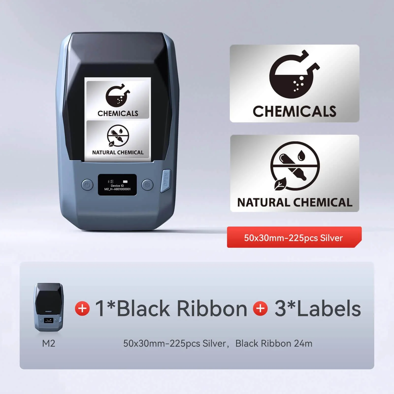 NIIMBOT M2 Thermal Transfer Label Maker, Smart Color Printing with Phones & PC for Office, Lab, Vial Bottle - Image 46