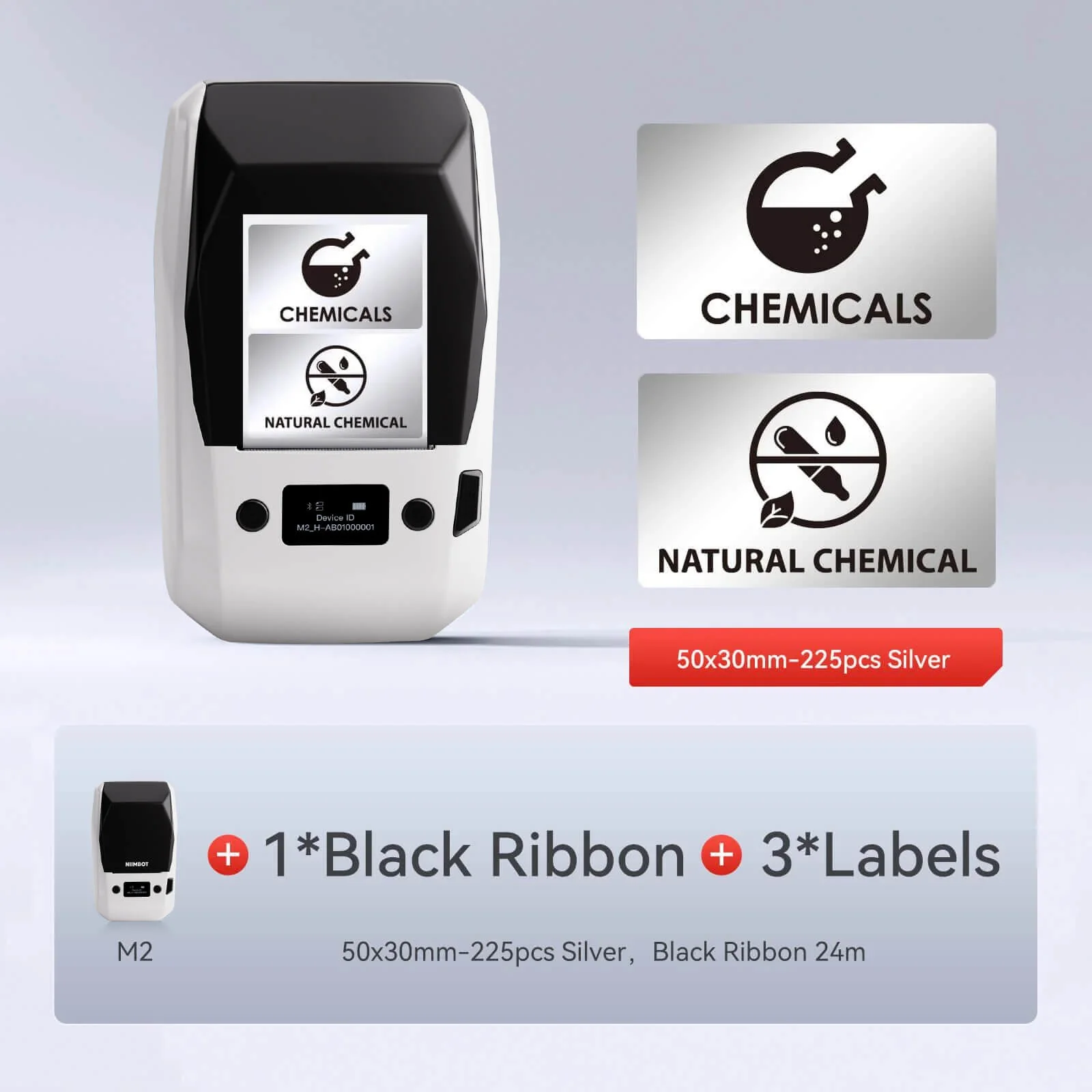NIIMBOT M2 Thermal Transfer Label Maker, Smart Color Printing with Phones & PC for Office, Lab, Vial Bottle - Image 50