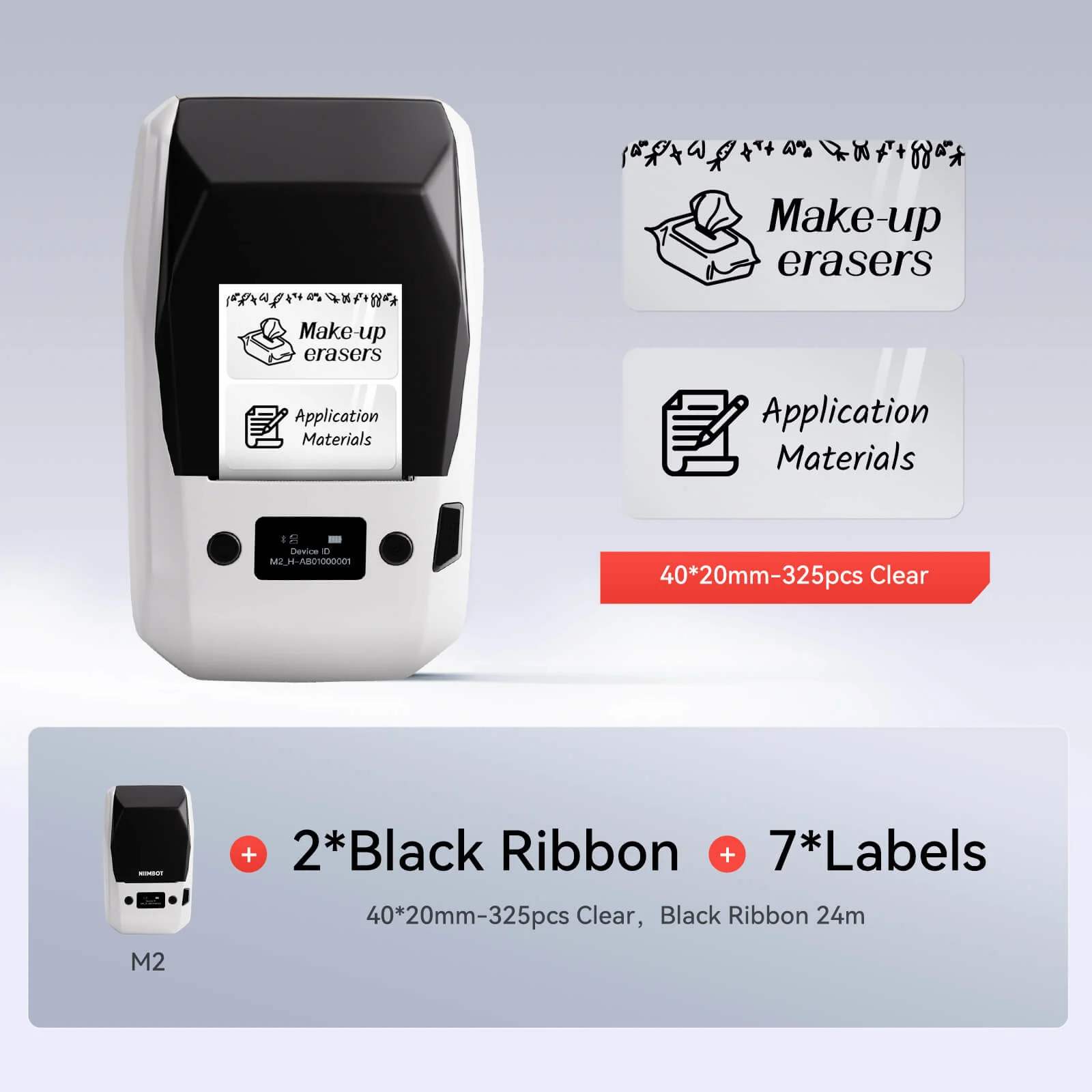 NIIMBOT M2 Thermal Transfer Label Maker, Smart Color Printing with Phones & PC for Office, Lab, Vial Bottle - Image 51