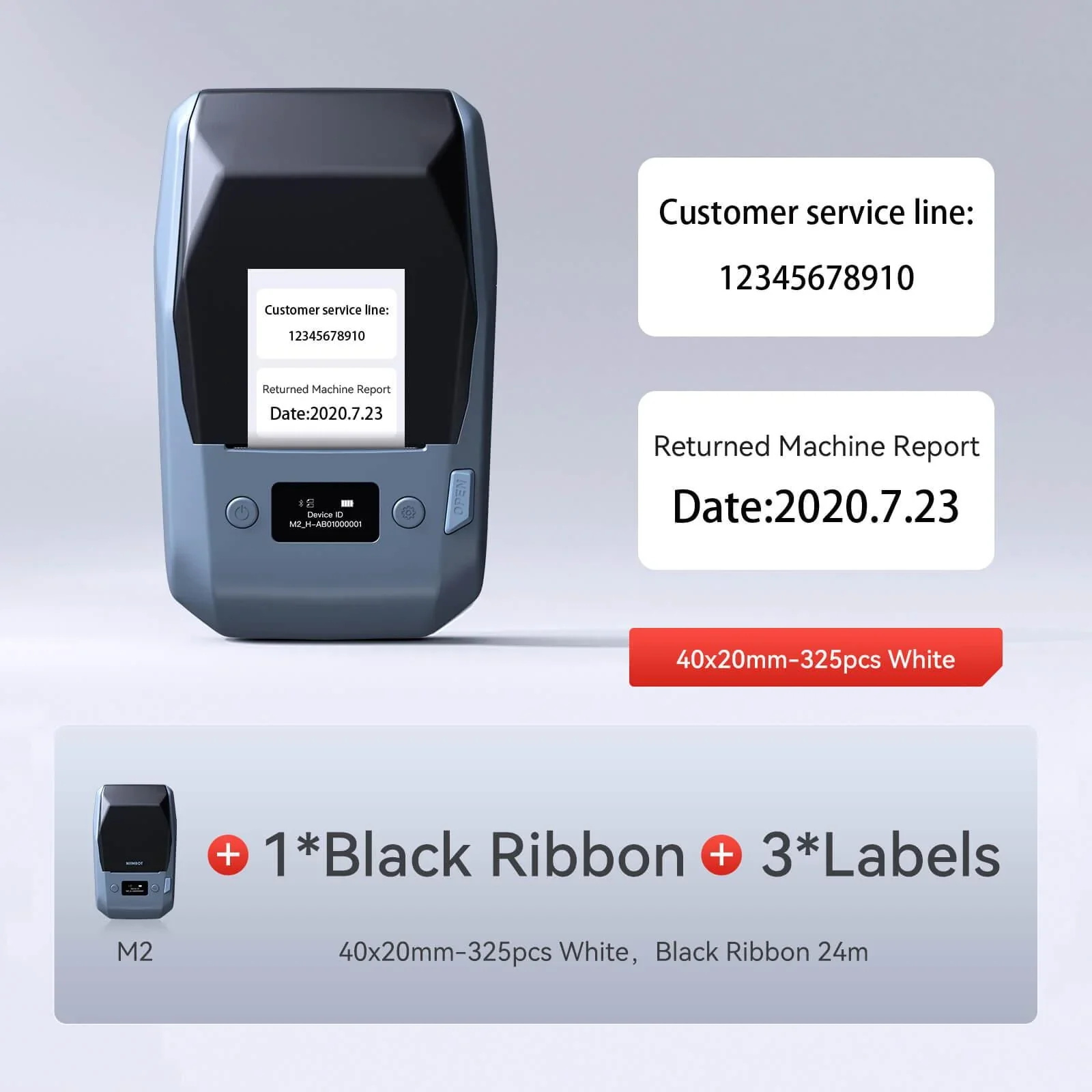 NIIMBOT M2 Thermal Transfer Label Maker, Smart Color Printing for Cosmetic Jars, Makeup Bottles & Beauty Price Tags - Image 14