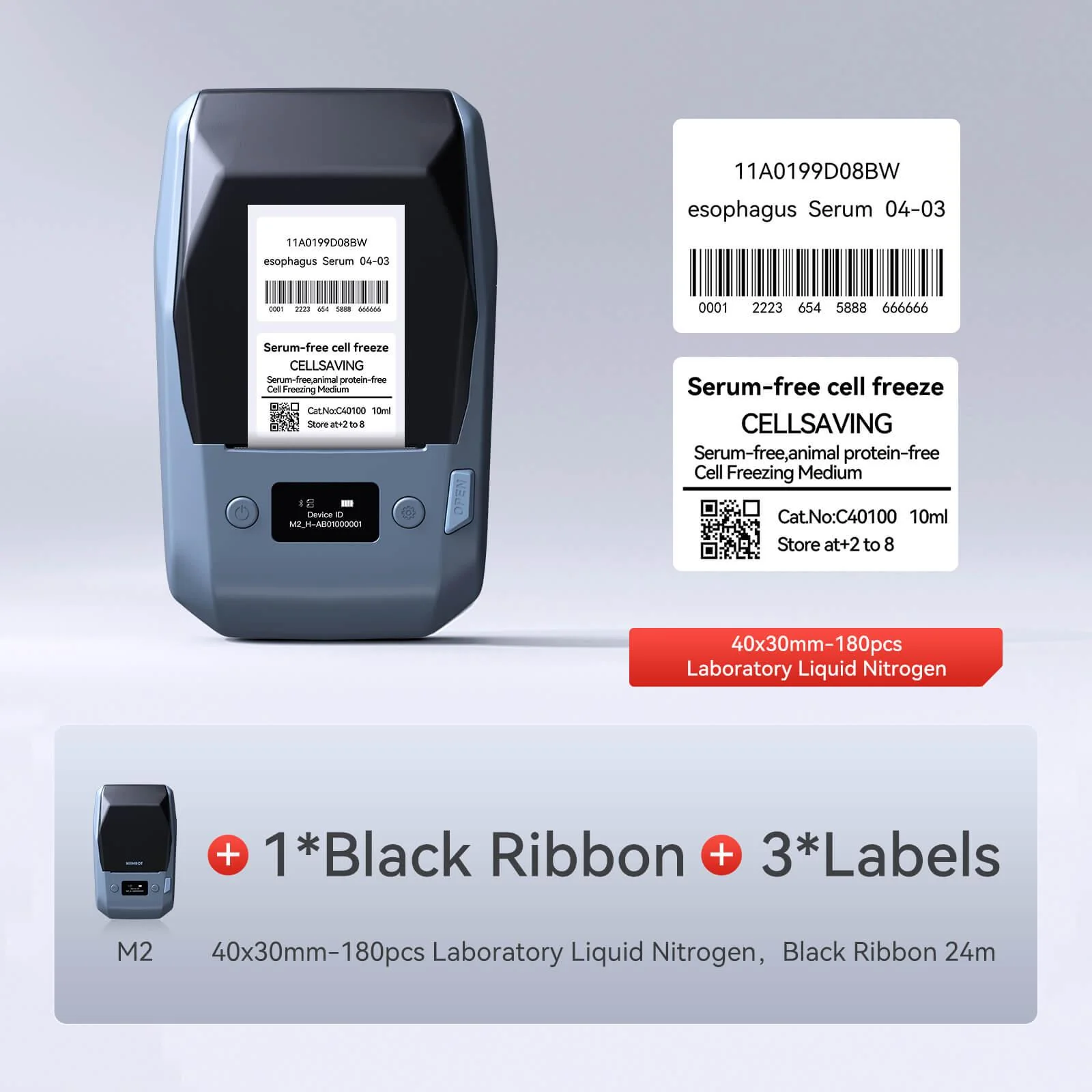 NIIMBOT M2 Vial Label Printer, Smart Color Printing with Phones & PC for Various Home Vial Bottles - Image 21