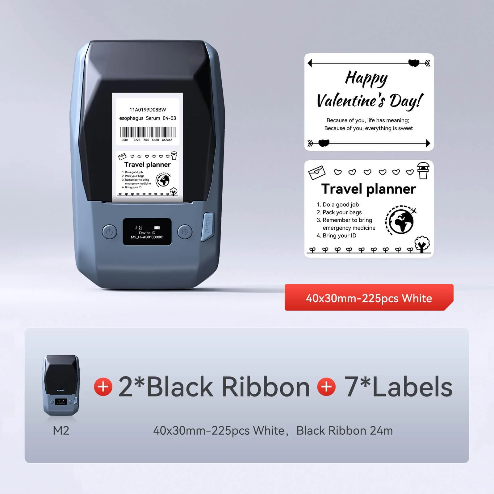 NIIMBOT M2 Vial Label Printer, Smart Color Printing with Phones & PC for Various Home Vial Bottles - Image 28