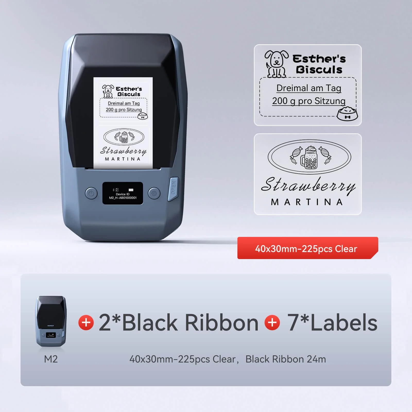 NIIMBOT M2 Vial Label Printer, Smart Color Printing with Phones & PC for Various Home Vial Bottles - Image 29
