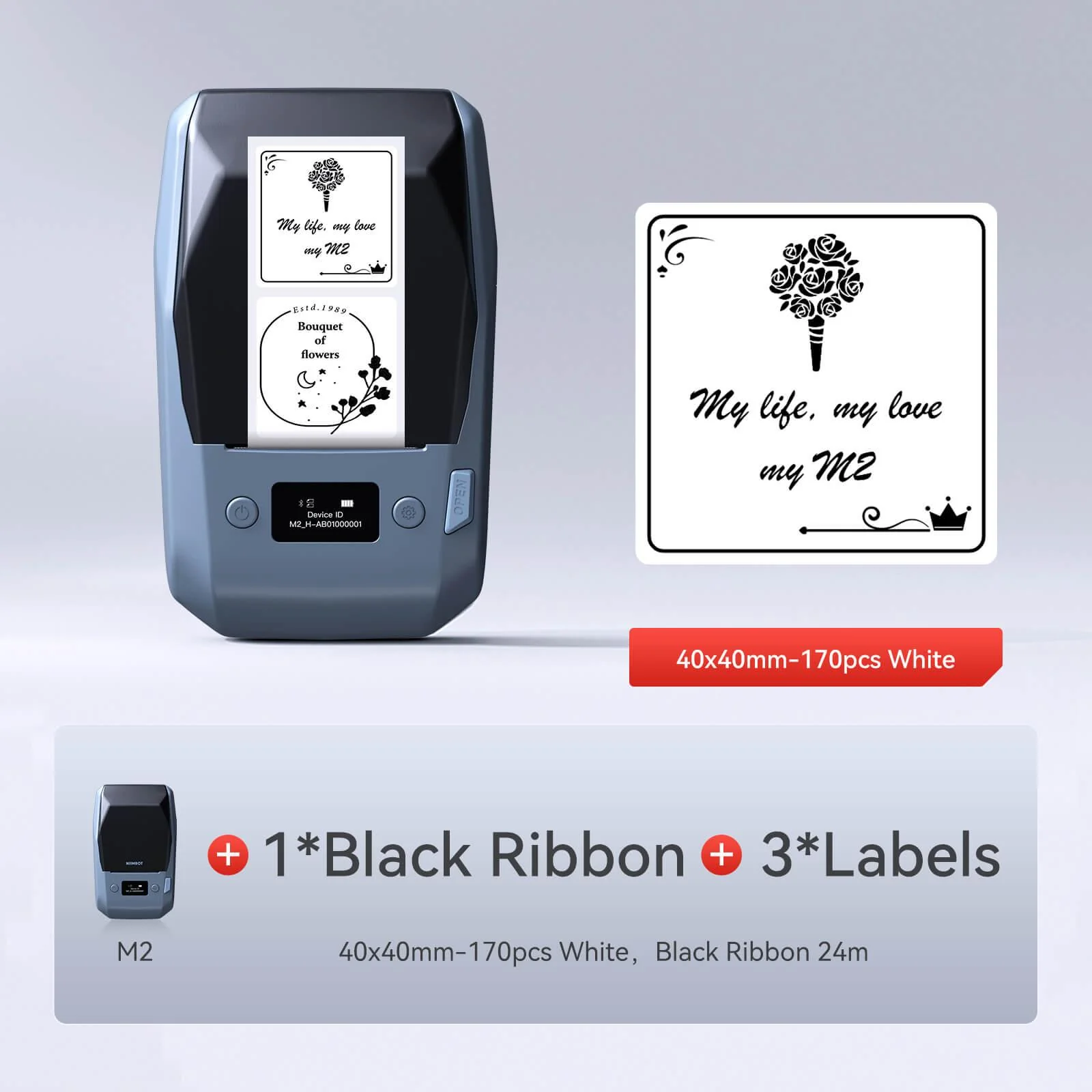 NIIMBOT M2 Vial Label Printer, Smart Color Printing with Phones & PC for Various Home Vial Bottles - Image 33