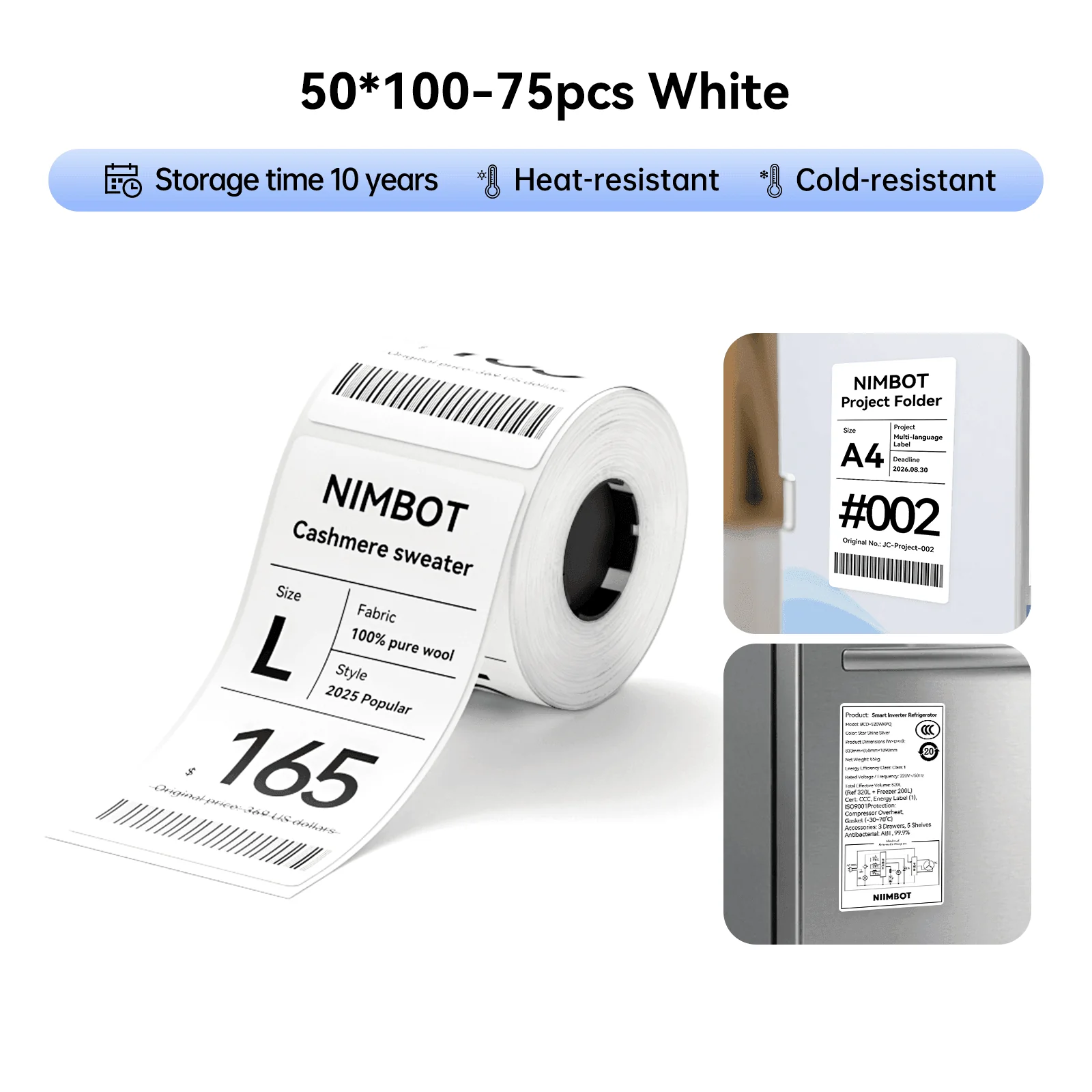 NIIMBOT M3 Inkless Label Maker, Bluetooth Color Thermal Transfer Printer for Shipping - Image 31
