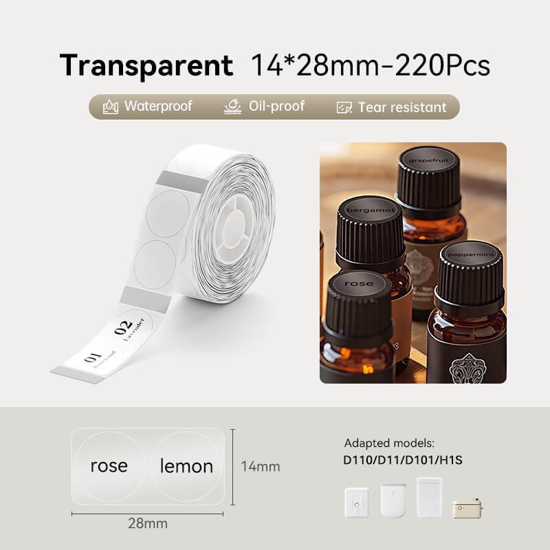 Transparent Label Tape for D11, D110, D101 - Image 10