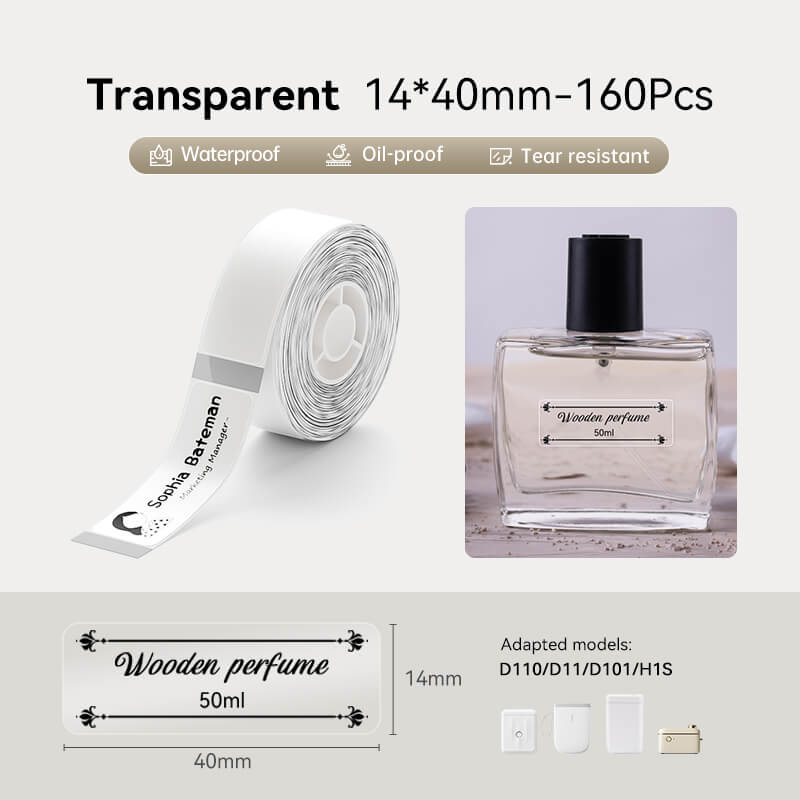 Transparent Label Tape for D11, D110, D101 - Image 11