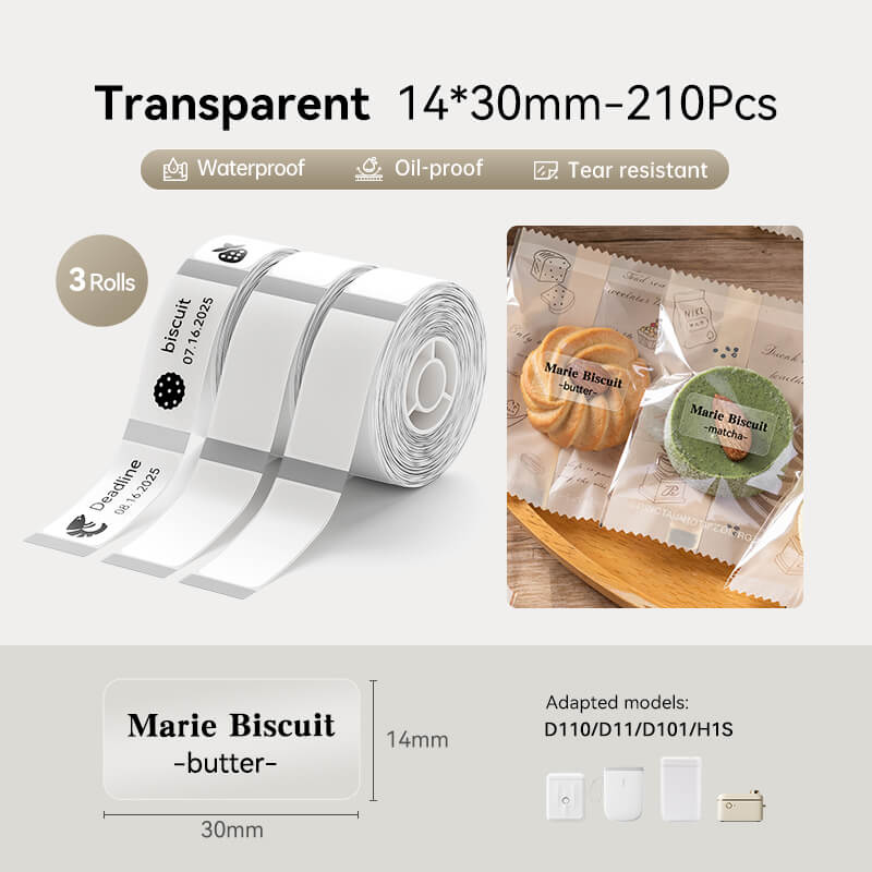Transparent Label Tape for D11, D110, D101 - Image 14