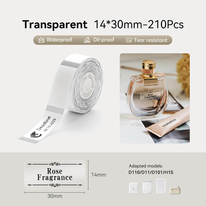Transparent Label Tape for D11, D110, D101 - Image 9